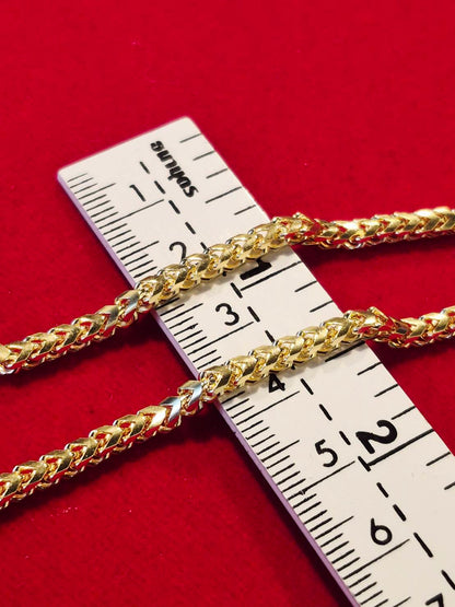 Franco Chain, 14k Gold, 3mm
