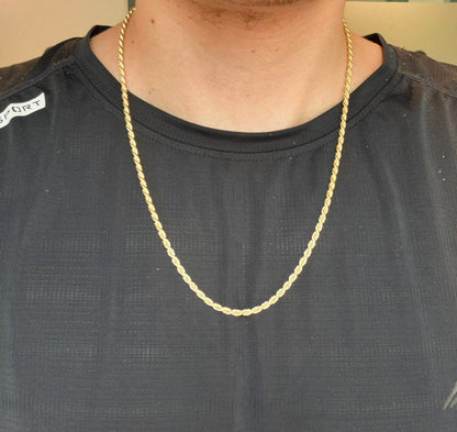 Rope Chain, 14k Gold, 3mm