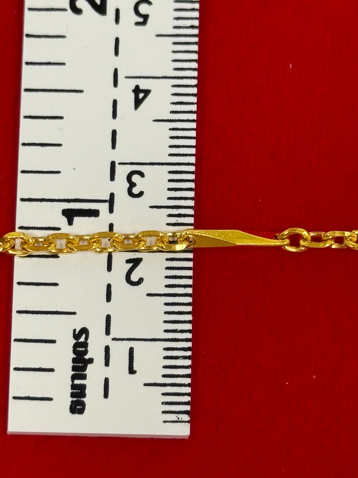 Mixed Link Chain, 24K Gold