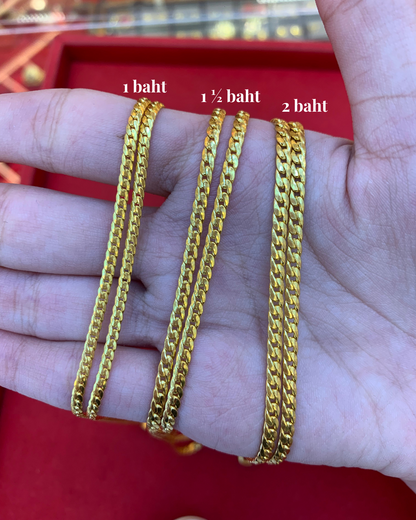 Tight Cuban Chain, 23K Gold