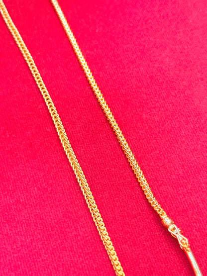 30.8g, 19”, Classic Franco Chain, 24K Gold