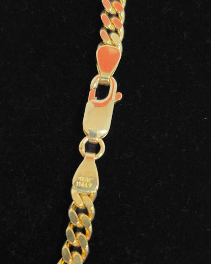 Miami Cuban Chain, 18k Gold, 4.2mm