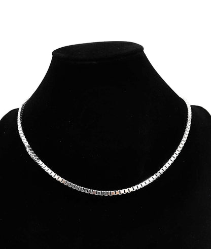 Tight Box Chain, Sterling Silver