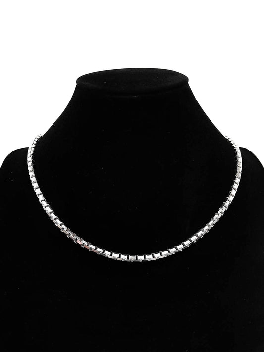 Box Chain, Sterling Silver