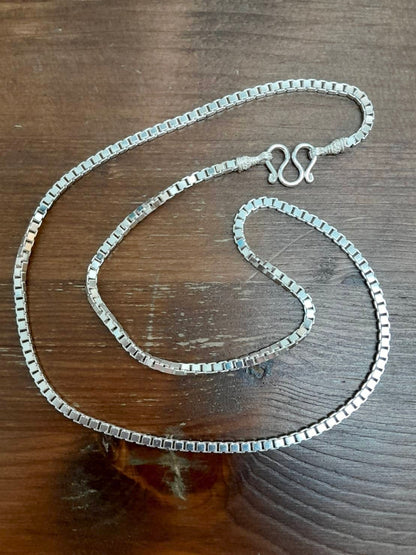 Tight Box Chain, Sterling Silver