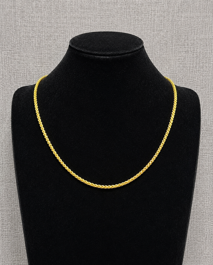Franco Chain, 14k Gold, 3mm