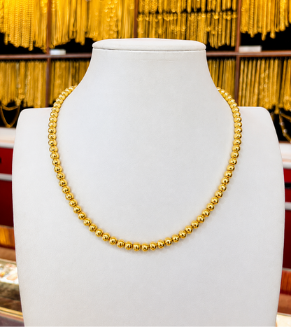 Bead Chain, 23K Gold