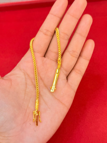 13.9g, 7.5”, Classic Franco Bracelet, 24K Gold