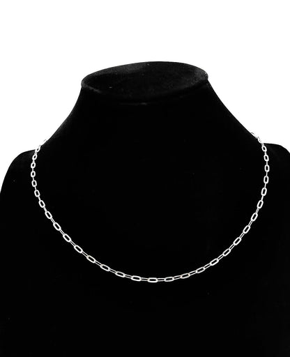 Heavy Paperclip Chain, Sterling Silver