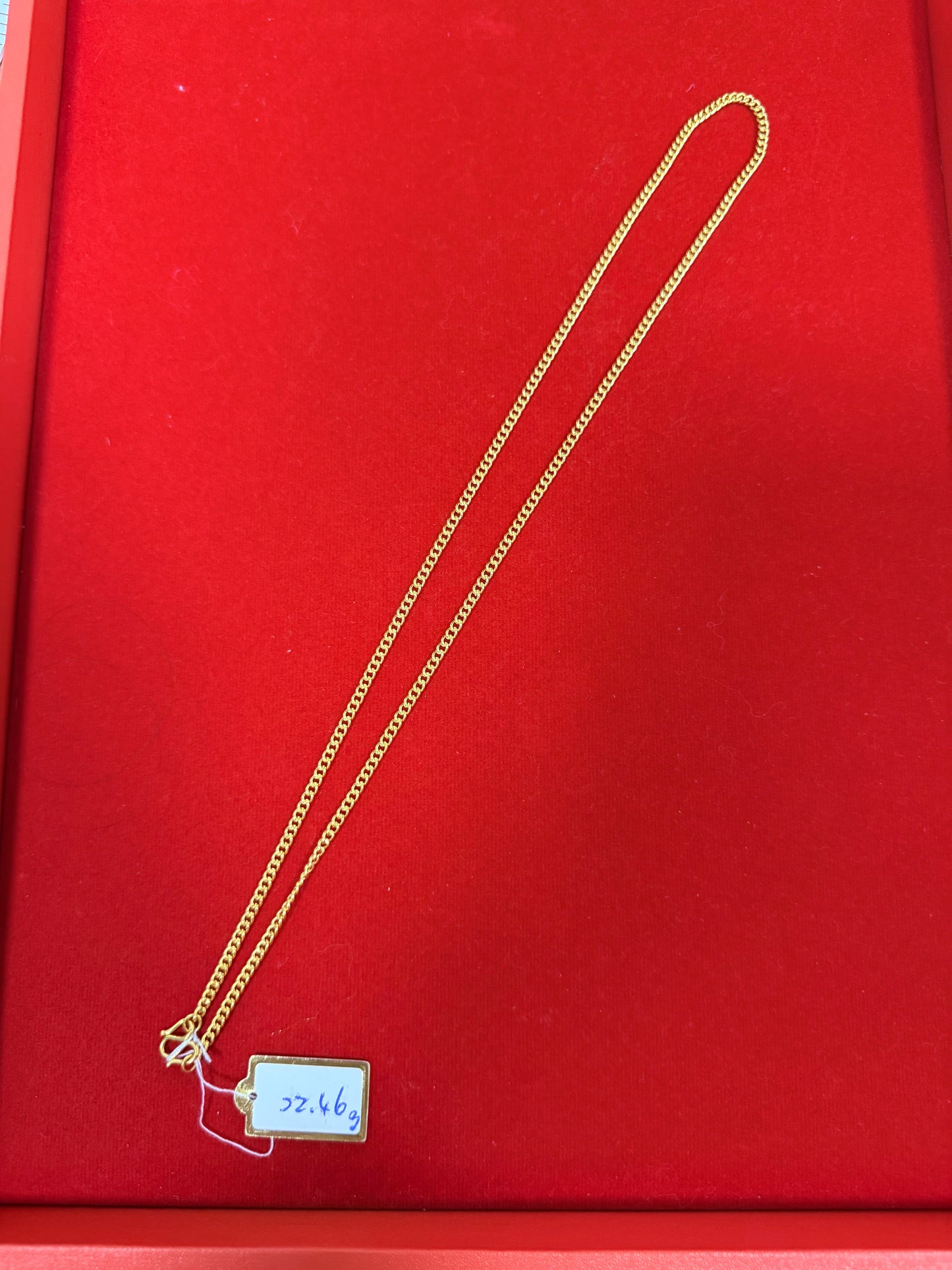 Cable Link Chain, 24K Gold