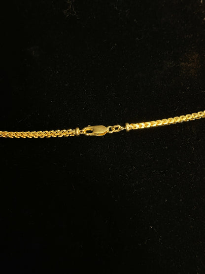 Franco Chain, 14k Gold, 3mm