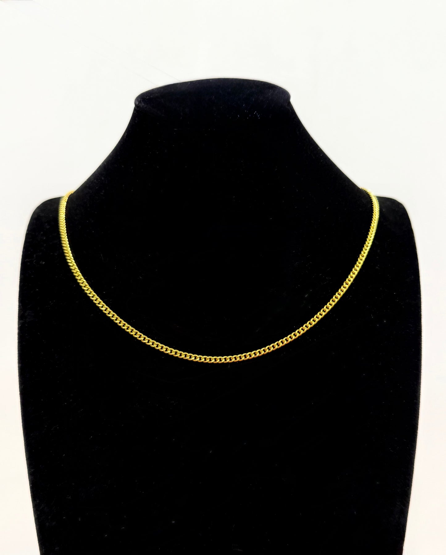 Cable Link Chain, 24K Gold