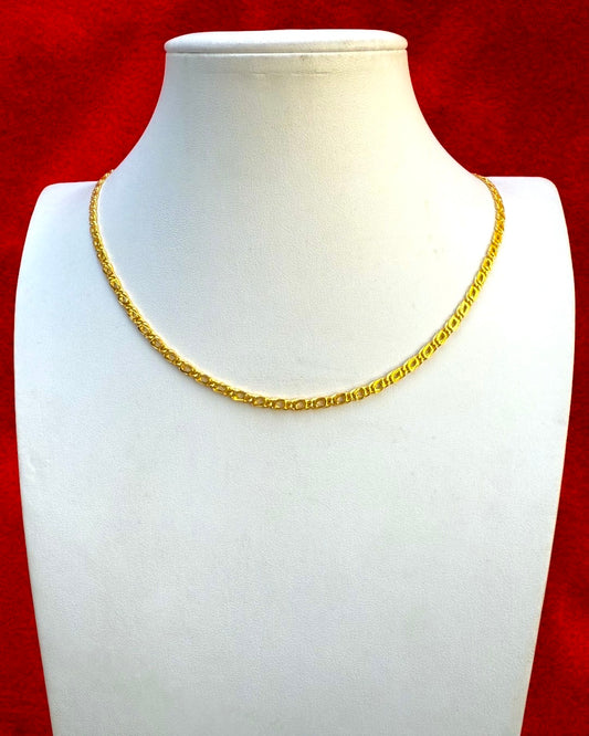 Horse Eye Chain, 24K Gold