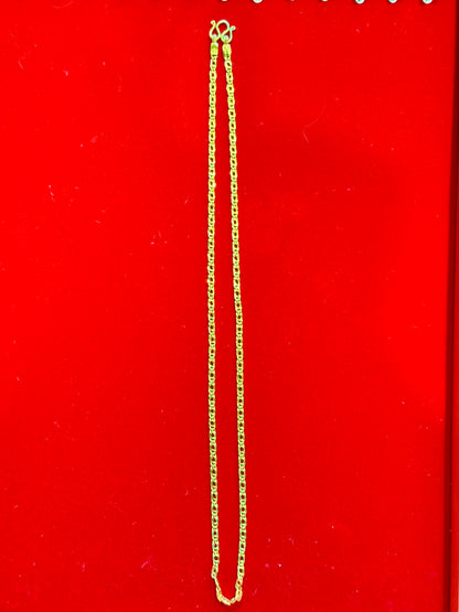 Horse Eye Chain, 24K Gold