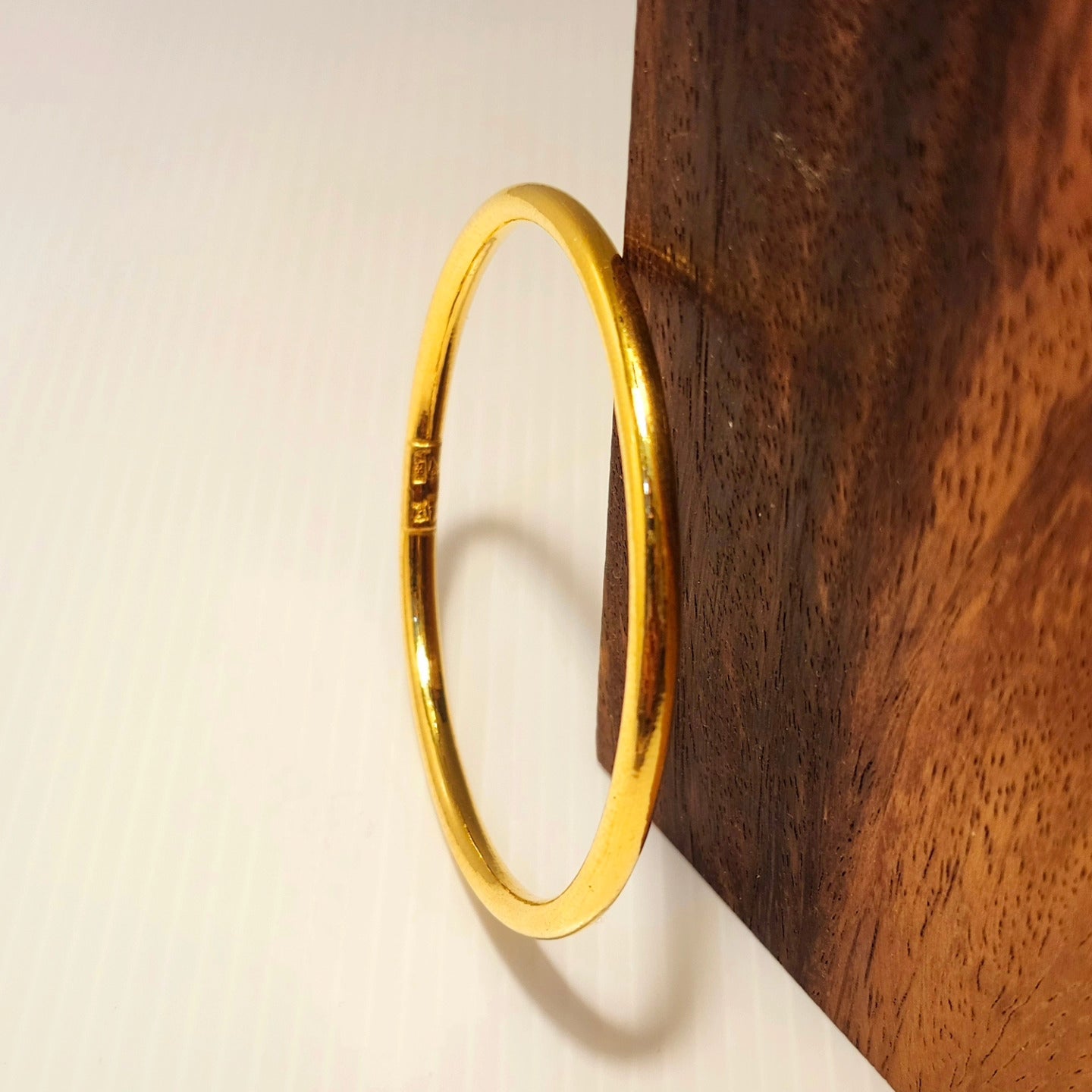 Round Bangle, 23K Gold