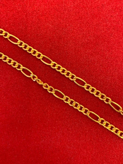 Figaro Necklace, 23K Gold