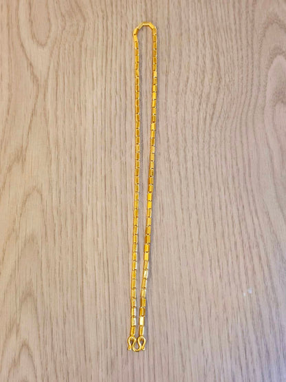 23K Thai Gold Bar Link Chain