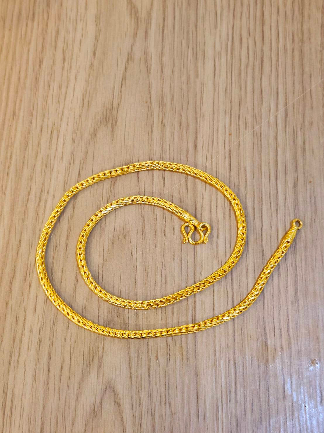 23k Thai Gold Dragon Scale Chain