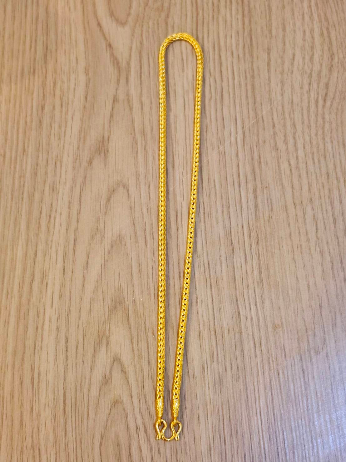 23k Thai Gold Dragon Scale Chain