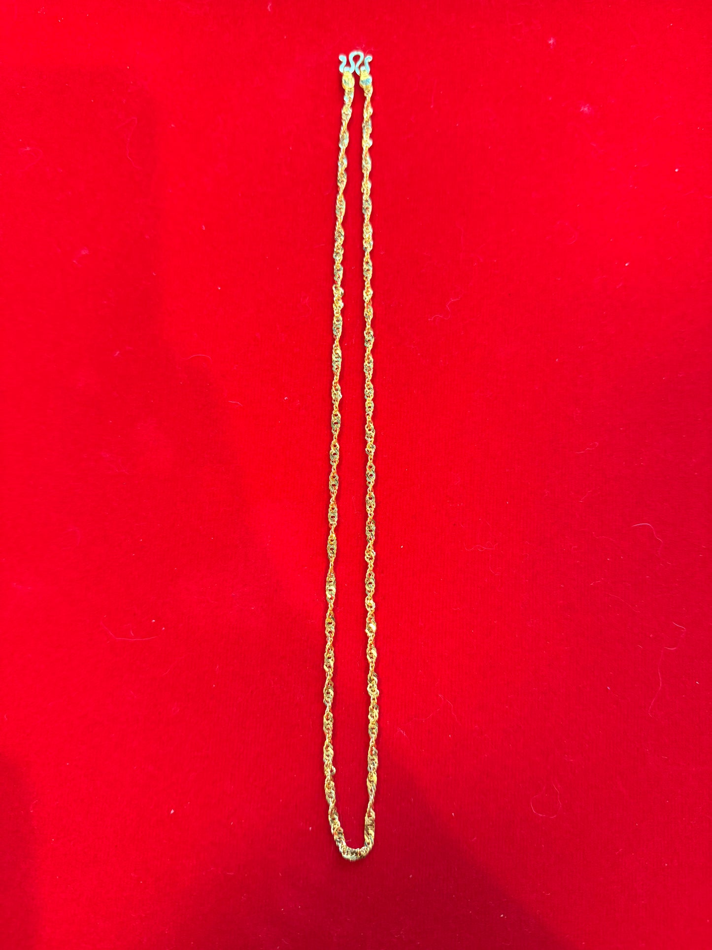 Spiral Necklace, 23K Gold