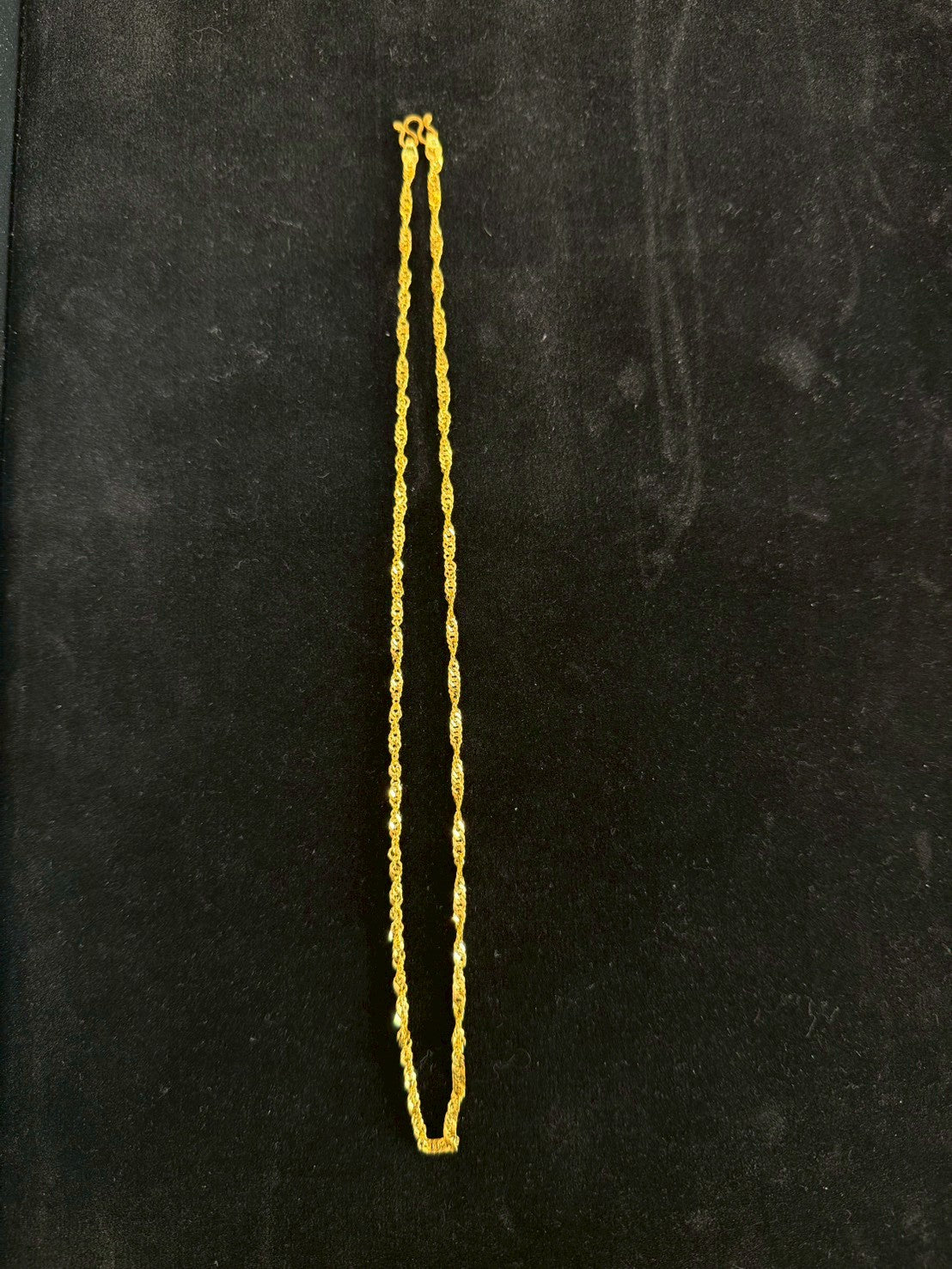 Spiral Necklace, 23K Gold
