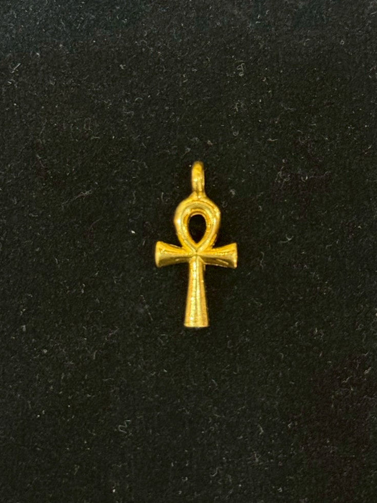 Egyptian Ankh Pendant, 24K Gold