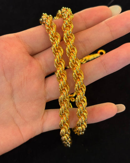 Rope Chain, 23K Gold
