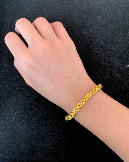 Byzantine Bracelet, 24K Gold