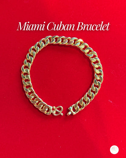 Miami Cuban Bracelet, 24K