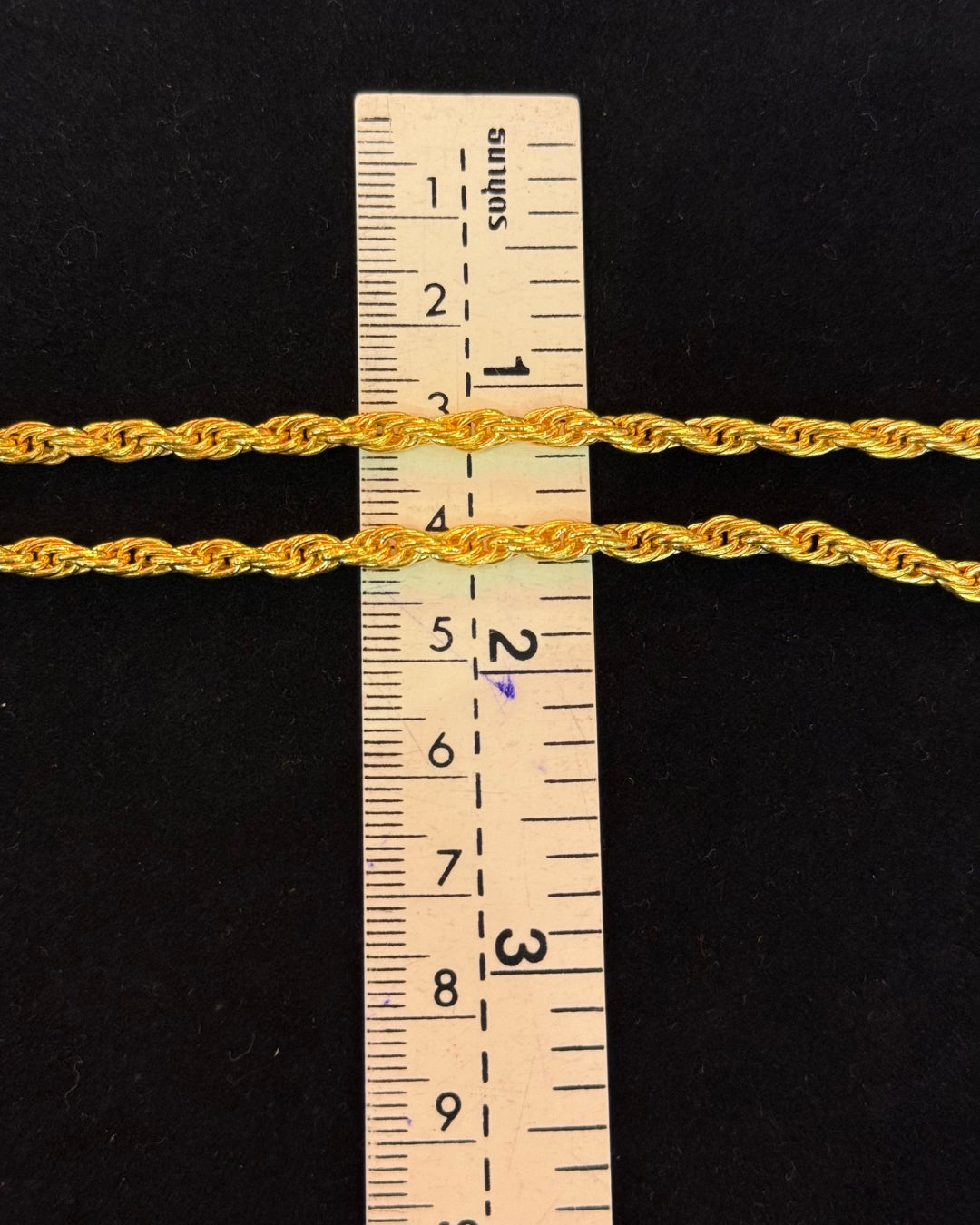 Rope Chain, 24K Gold