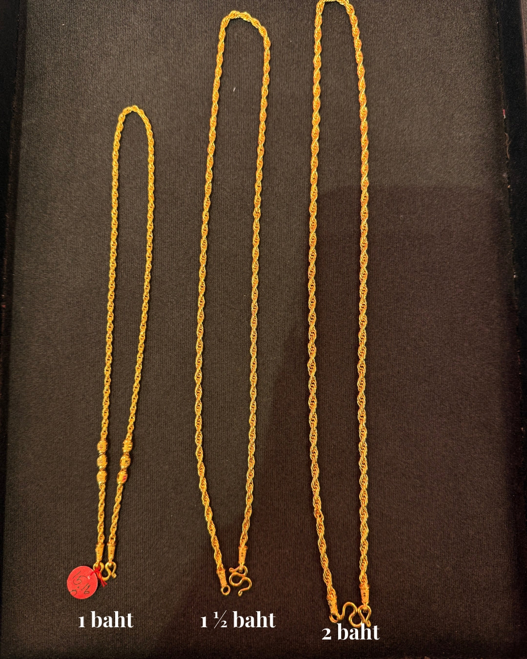 Rope Chain, 24K Gold
