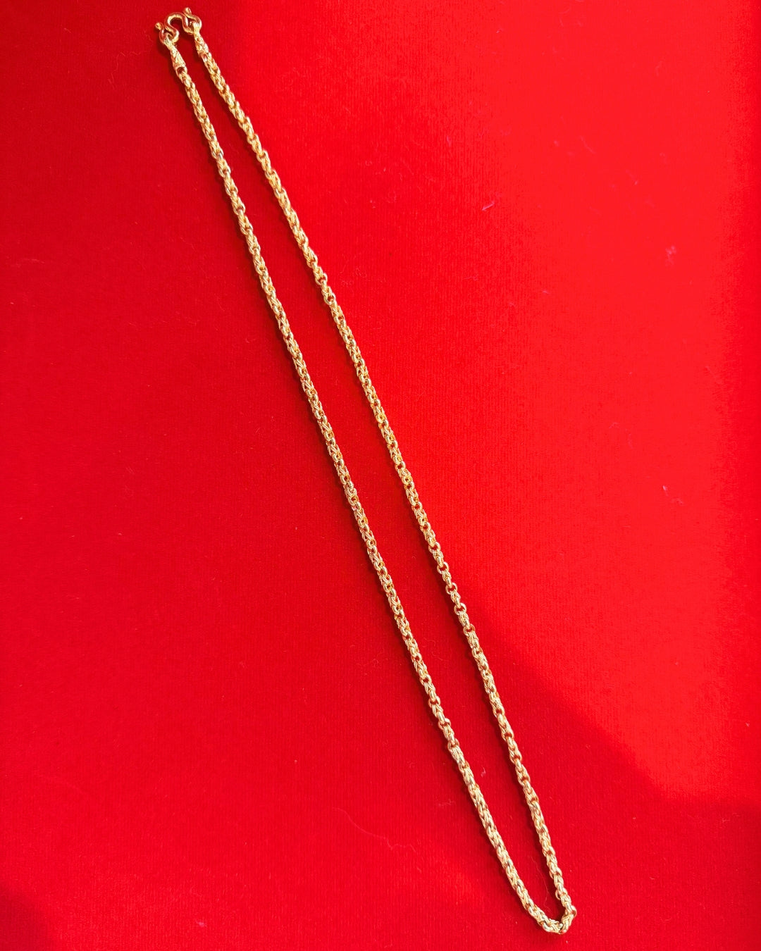 Tiger Link Chain, 24K Gold