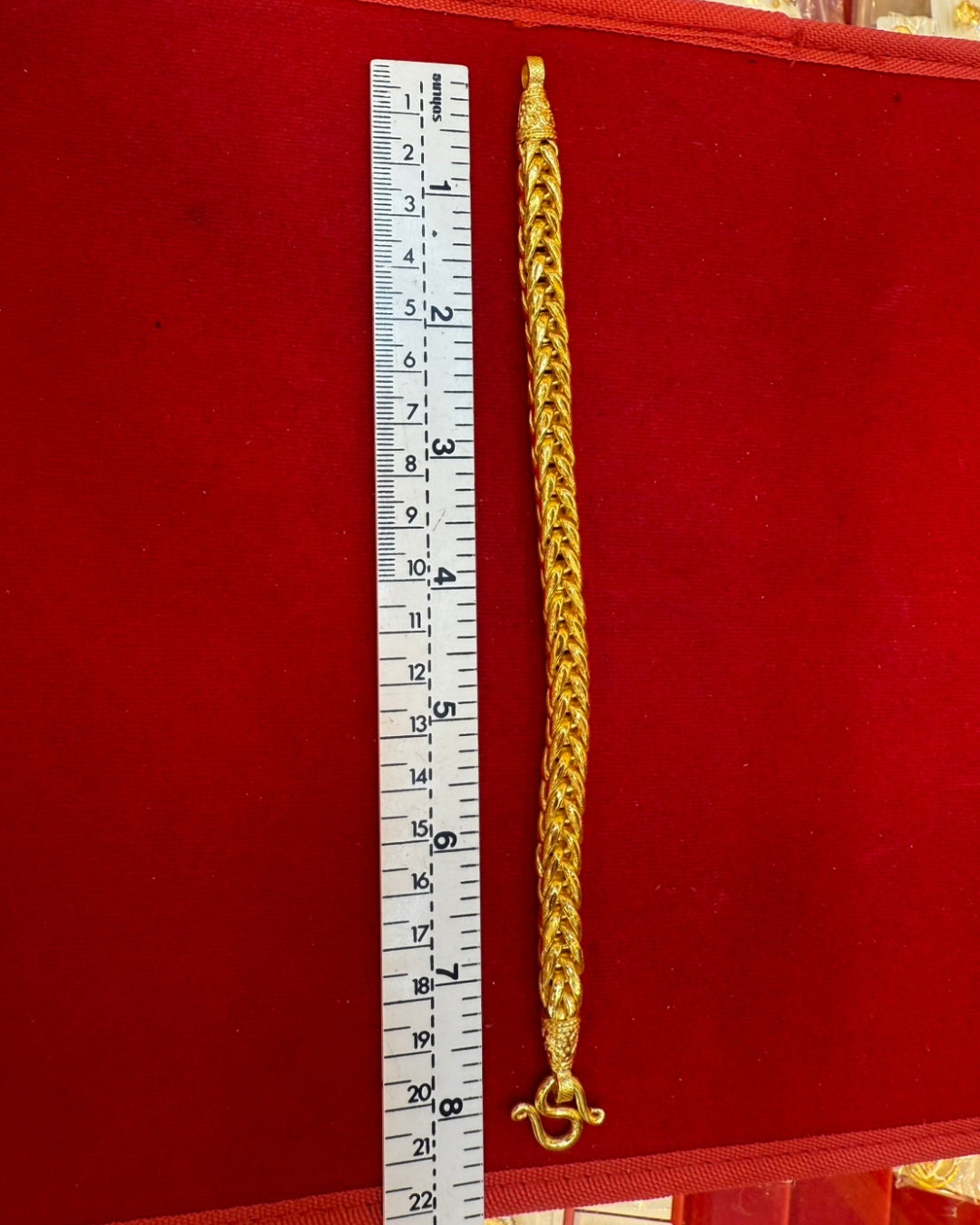 Wheat Bracelet, 23K Gold