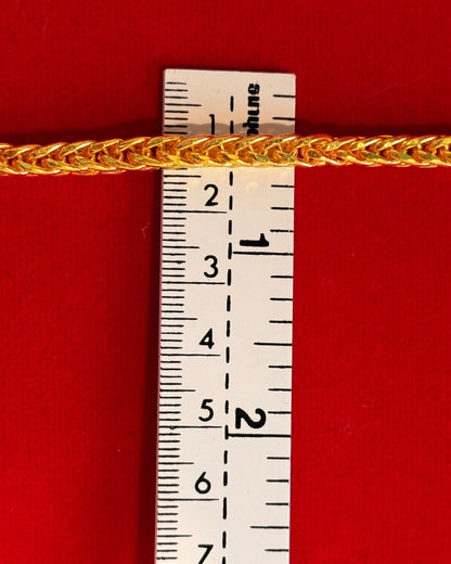 Wheat Bracelet, 23K Gold