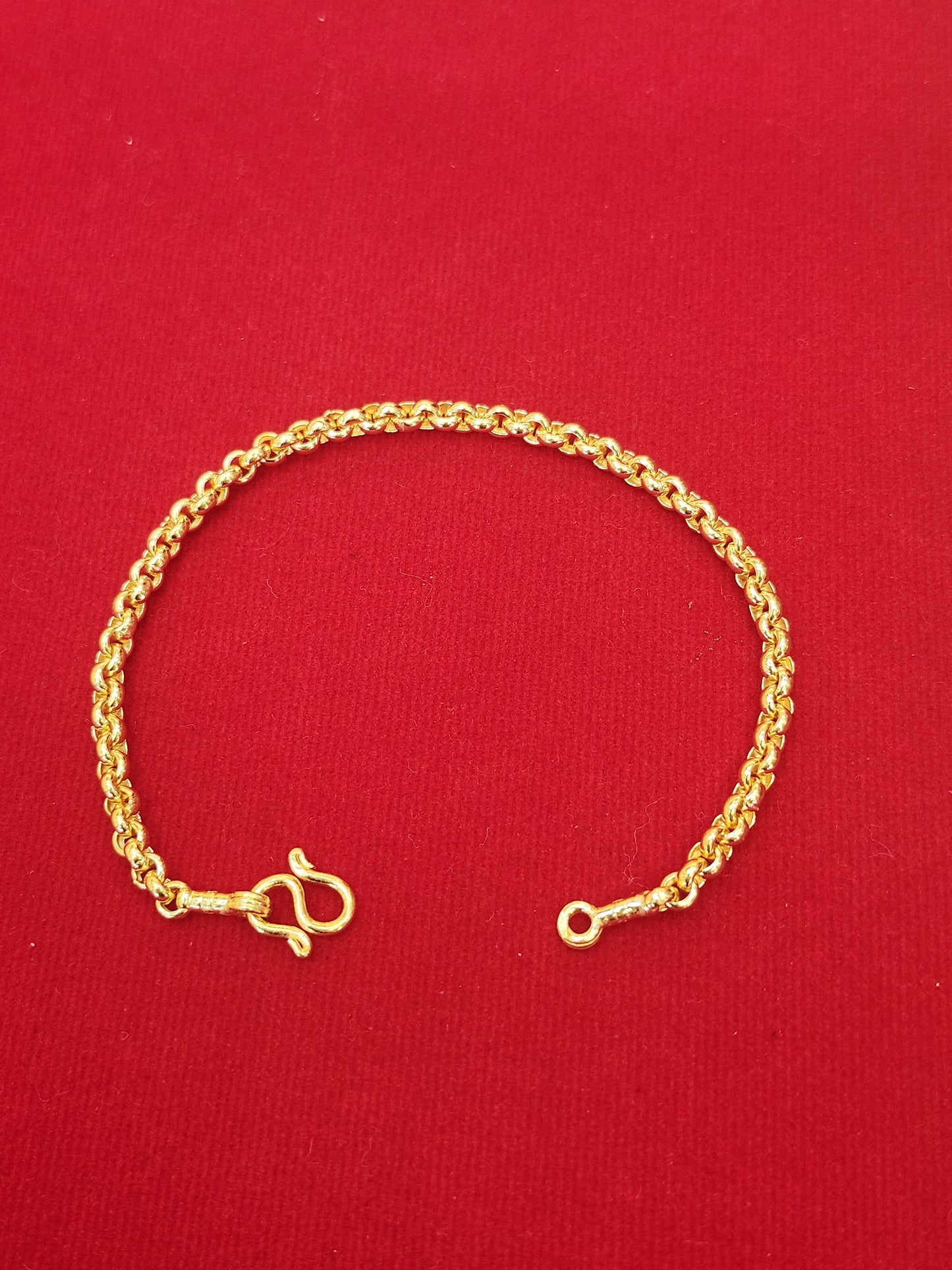 7.6g, 7", Rolo Bracelet, 23K Gold