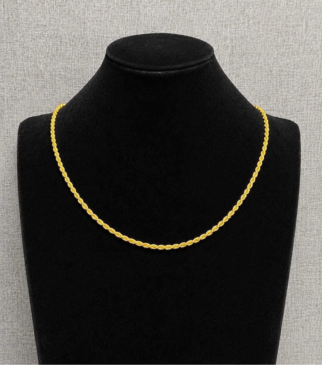 Rope Chain, 14k Gold, 3mm