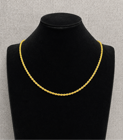 Rope Chain, 14k Gold, 3mm