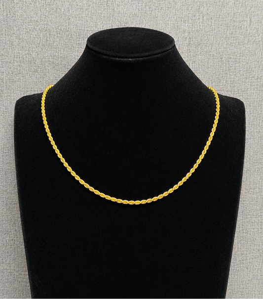 Rope Chain, 14k Gold, 3mm