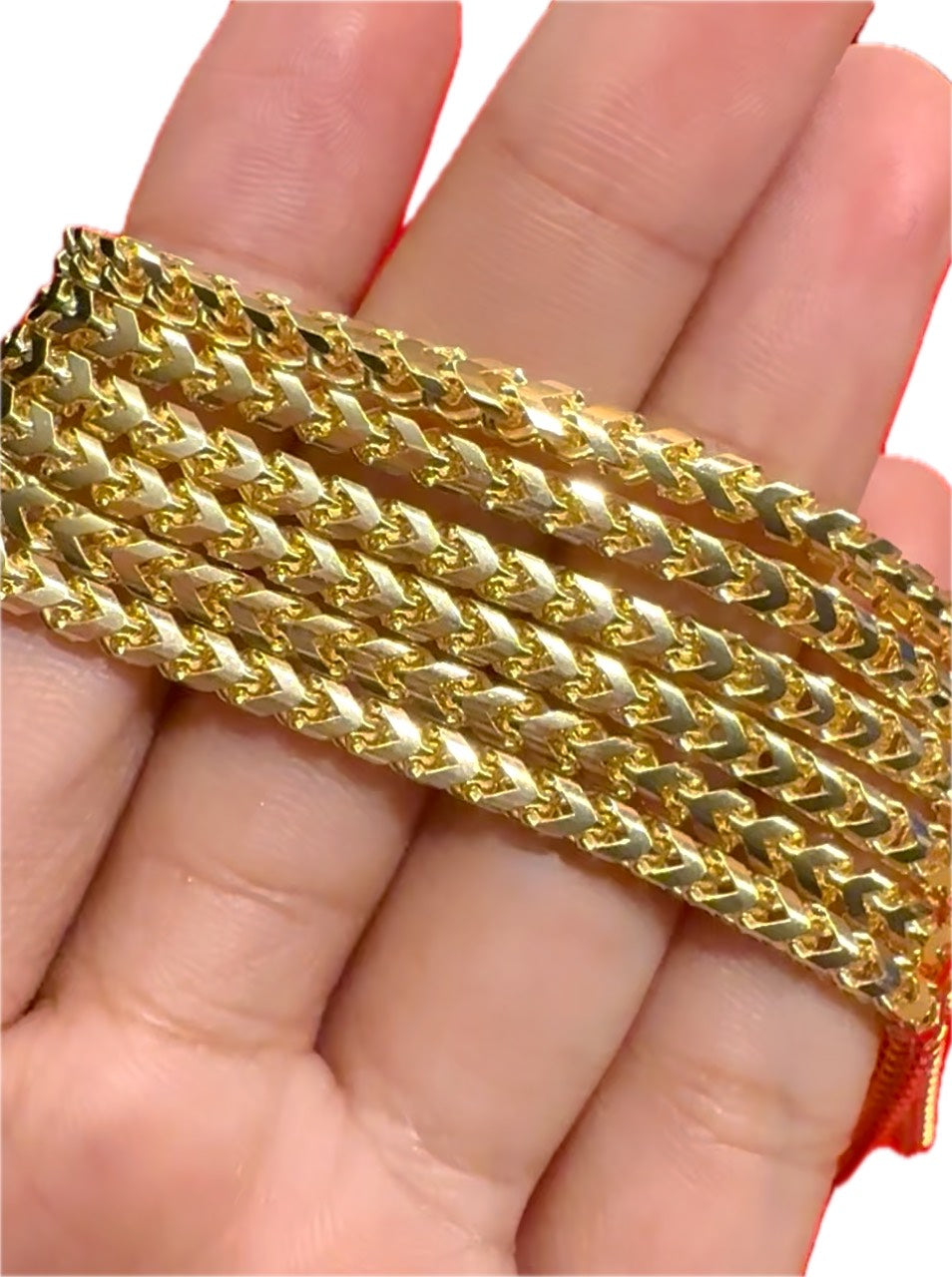 Franco Chain, 14k Gold, 3mm