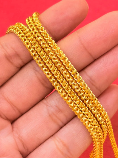 7.6g, 18", Classic Franco Chain, 23K Gold