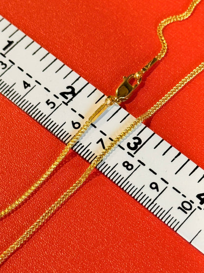 8g, 20", Classic Franco Chain, Lobster Clasp, 23K Gold