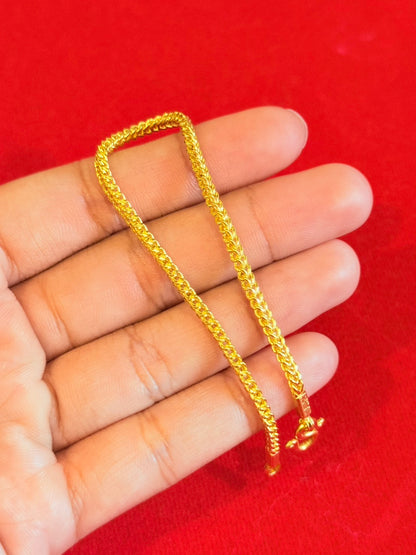 7.6g, 8", Classic Franco Bracelet, 23k Gold
