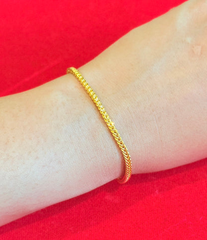 7.6g, 8", Classic Franco Bracelet, 23k Gold