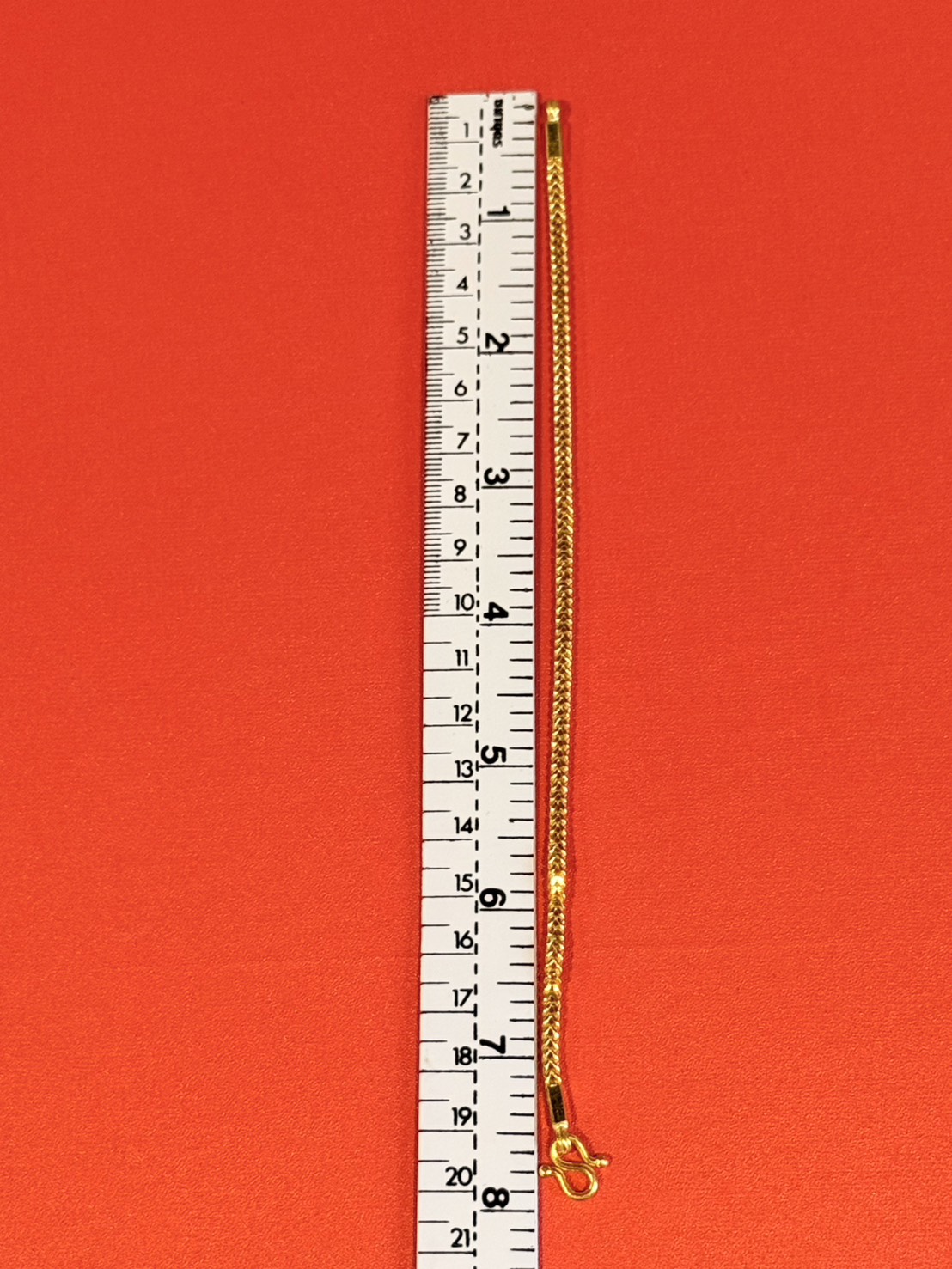 7.6g, 8", Classic Franco Bracelet, 23k Gold