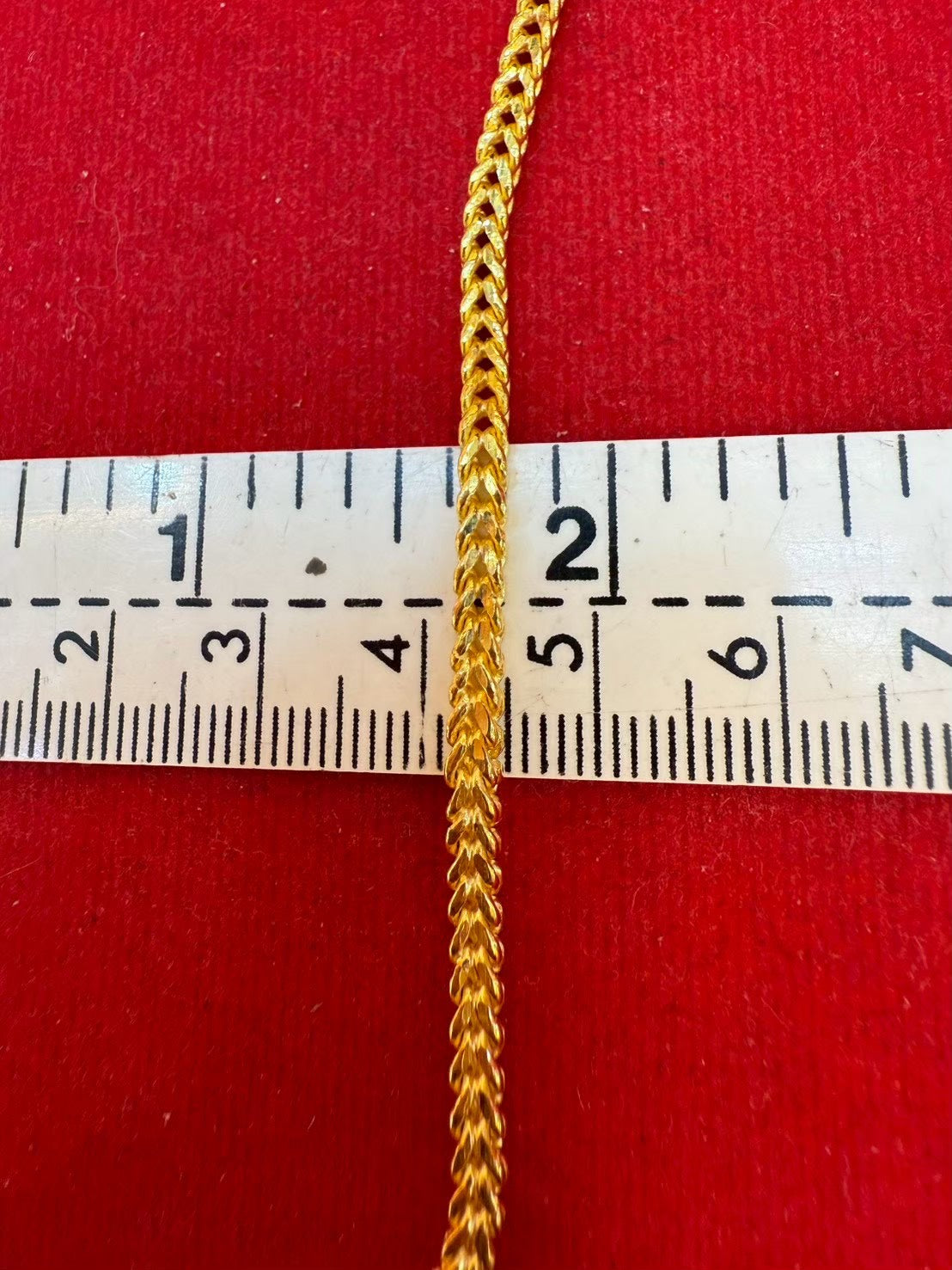 15.2g, 6", Classic Franco Bracelet, 23k Gold