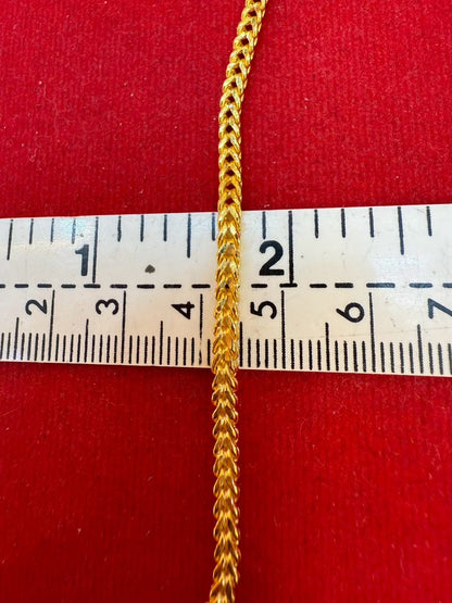 15.2g, 6", Classic Franco Bracelet, 23k Gold