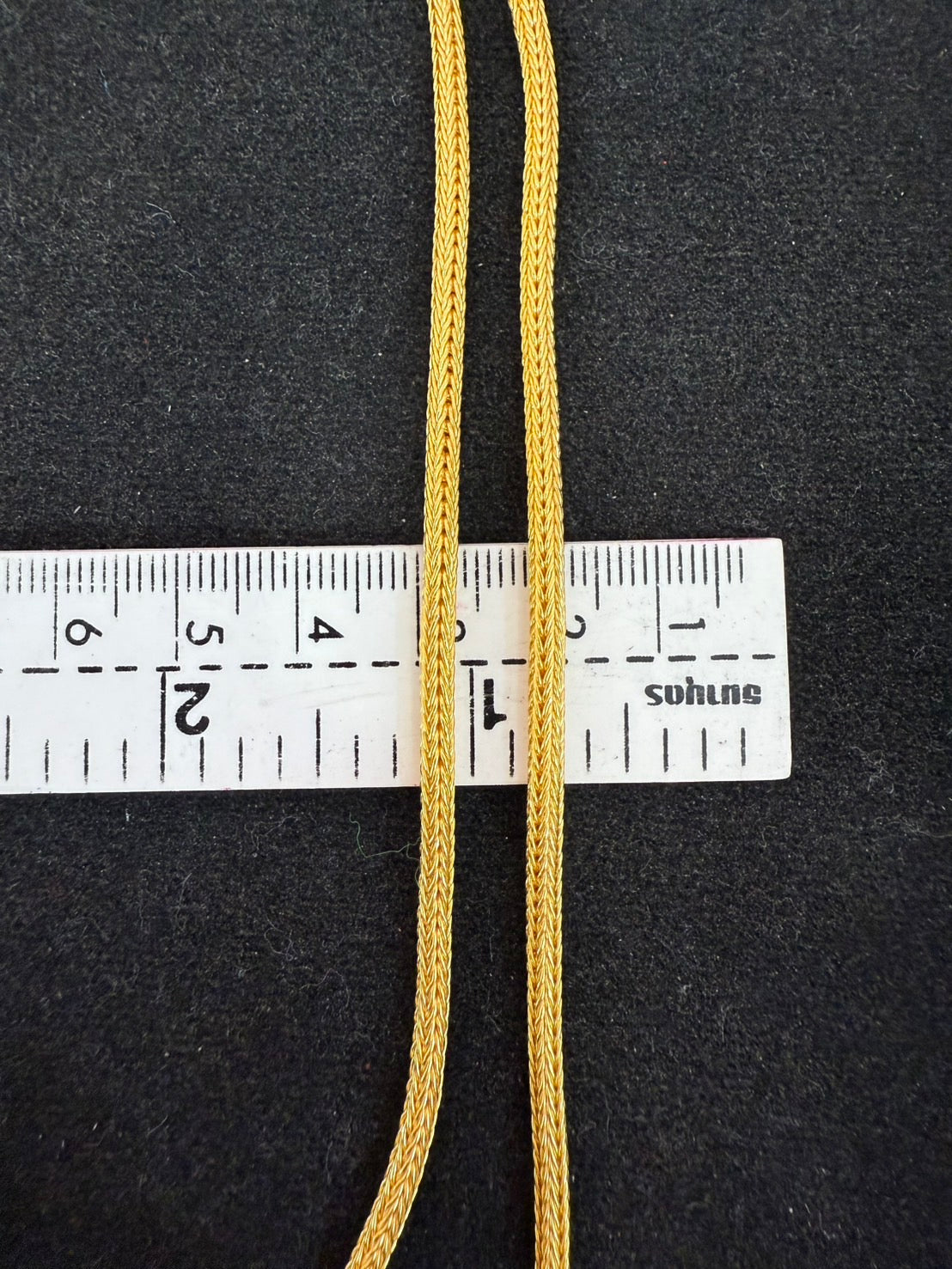 Foxtail Mesh Chain, 24K Gold
