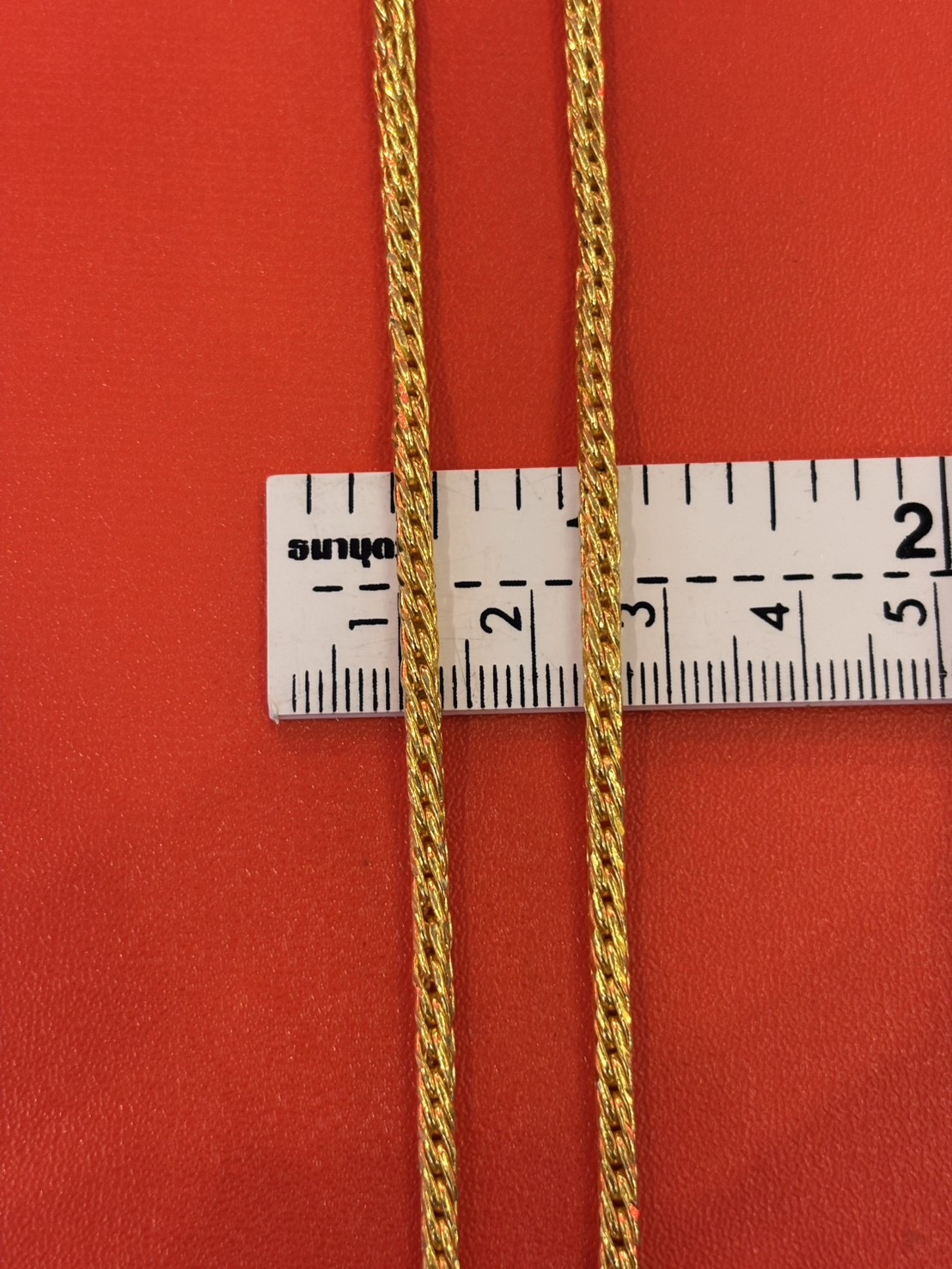 26.6g, 22", Dragon Scale Chain, 24K Gold