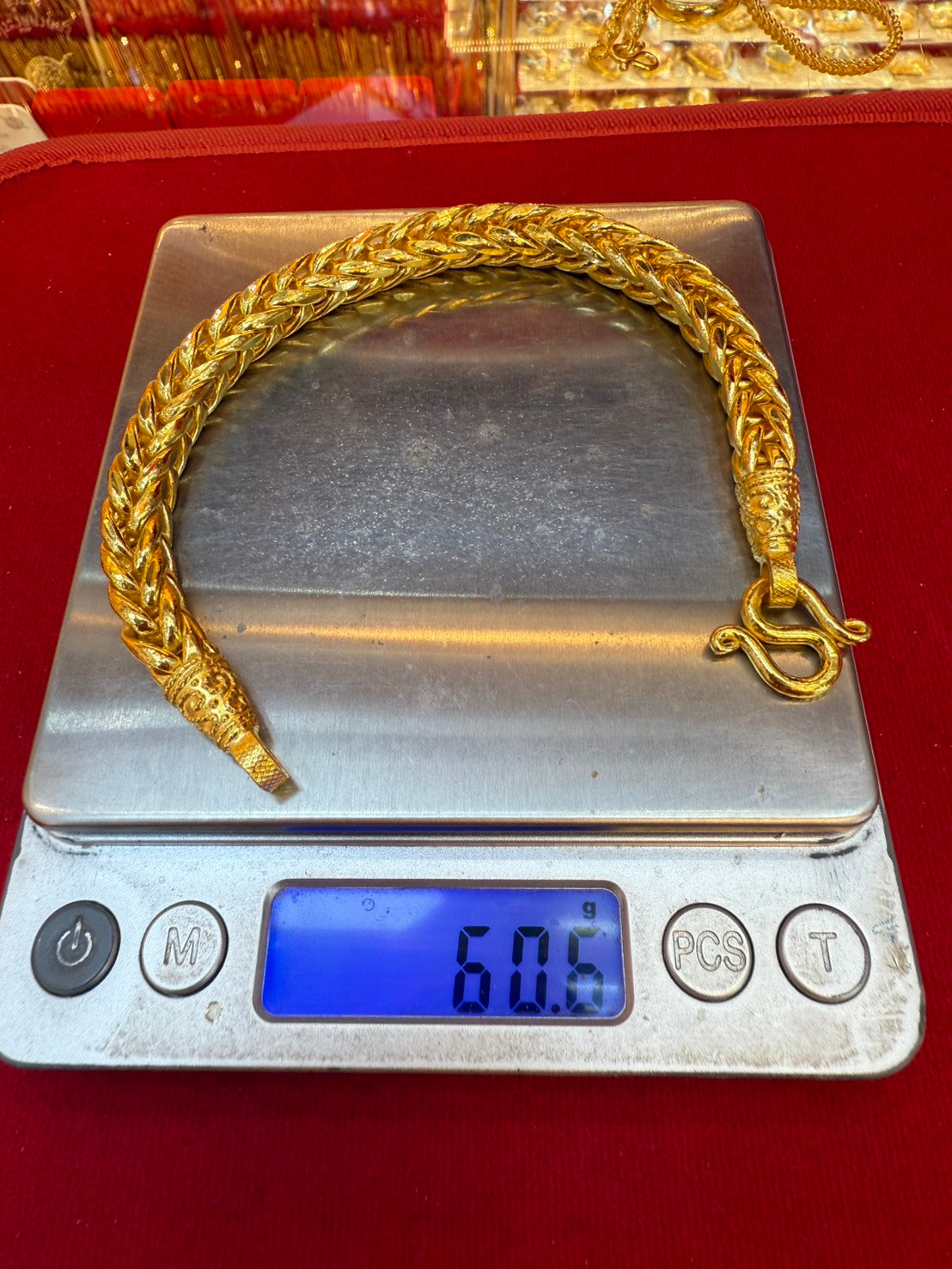 Wheat Bracelet, 23K Gold