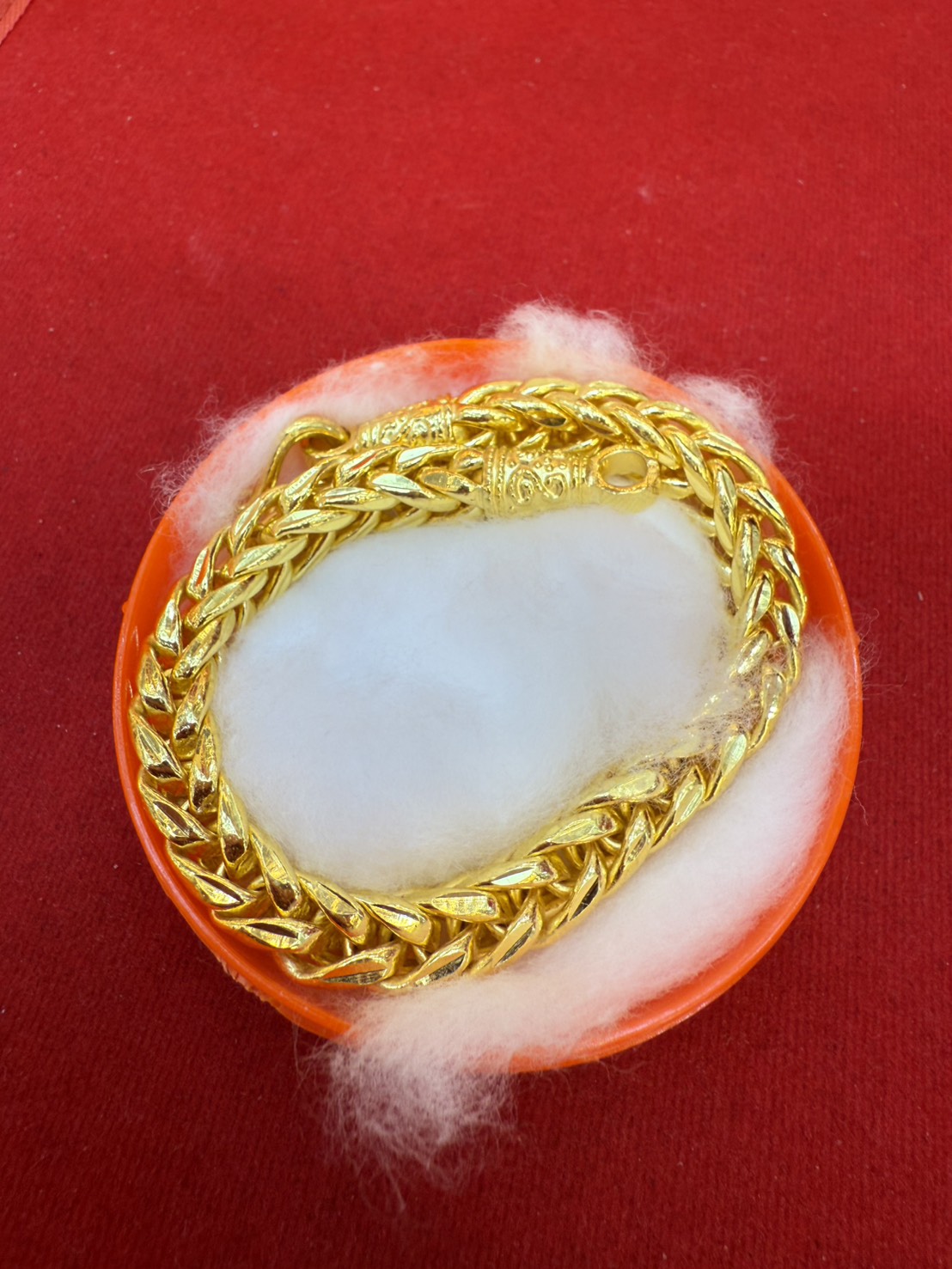 Wheat Bracelet, 23K Gold